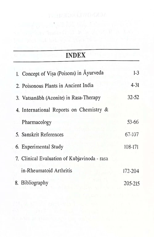 Poisonous (Visa) Plants In Ayurveda (CSBS 10)